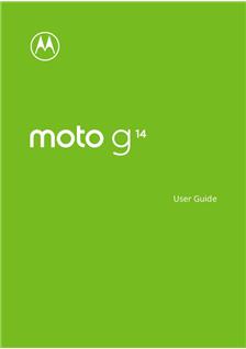 Motorola Moto G14 manual. Smartphone Instructions.